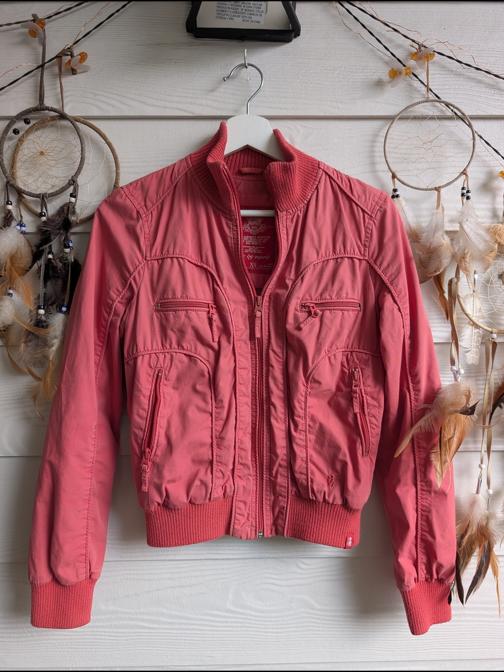Y2K Vintage Esprit EDC Coral Jacket Bomber